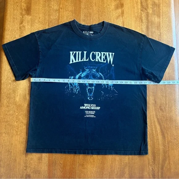 KILL CREW - OVERSIZED MIDST OF WOLVES T-SHIRT - BLACK - Picture 3 of 7